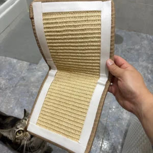 Natural Sisal Cat Scratcher Mat Cat Scratch Mats Horizontal Cat Floor Scratching Pad Rug Protect Couch and Carpets