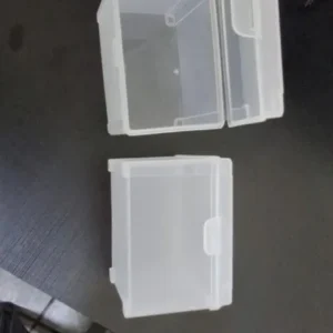 2/4PCS Small Semi-Transparent Plastic Cards Cases Folder Matte Flip-Top Jewelry Box Accessories Storage Organize Packaging Boxes