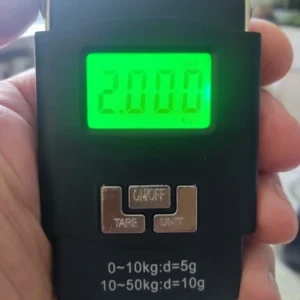 1pc Black 50kg Portable Electronic Portable Luggage Scale LCD Digital Display Screen Express Delivery Scale Hook Mini Scale