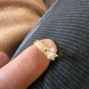 Stainless Steel Round Rings For Women Zircon Geometric Gold Color Crystal Ring Aesthetic Wedding Party Jewerly Gift Bague Femme