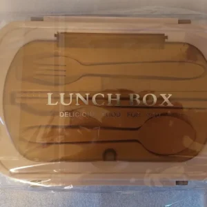 1Pc Bento Box Adult Lunch Box With 4 Compartments,Utensils, Sauce Jar, Muffin Liners, Microwave&Dishwasher Safe, Back To School