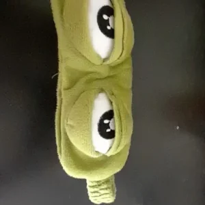3D Sad Frog Sleep Mask Natural Sleeping Eyeshade Cover Shade Eye Patch Women Men Soft Portable Blindfold Travel Eyepatch
