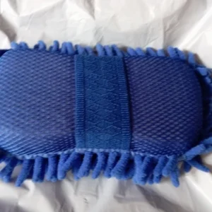 1 Pc Blue Microfiber Chenille Car Wash Sponge Care Washing Brush Pad Cleaning Tool Auto Washing Towel Gloves Styling Accessories
