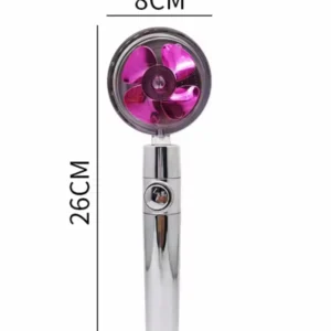 New Propeller Driven Shower Head Cotton Filter Turbocharged High Pressure Handheld Shower Nozzle