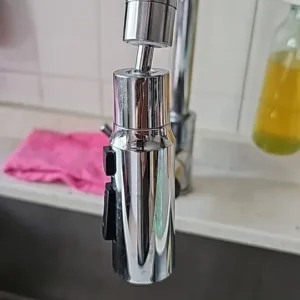 1pc 3 Three ModesFaucet Extender Metal Alloy Head Water Saver Home Extended Shower Spray Filter