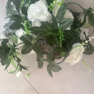 1Pcs 2.2M Artificial White Flower Fake Hanging Fake Vine Plants Leaves Artificials Garland Flowers Wedding Decoration