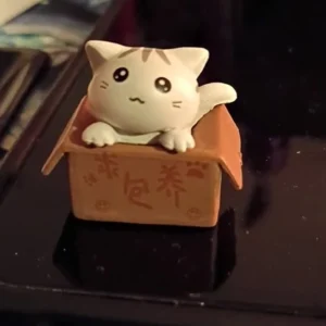 4pcs Mini Cat Ornament Garden Kitten Statue Gift For Kids Children Baby Room Cute Kawaii Toy Miniature Figurines Home Decoration