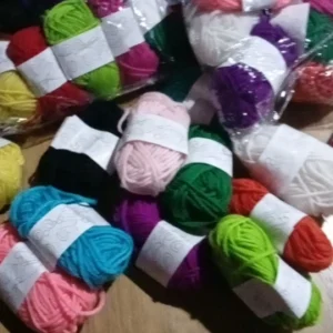 12pcs Multicolor Yarn Knitting Supplies , Crochet Craft For Crocheting And Knitting Yarn Starter Kit For Beginners