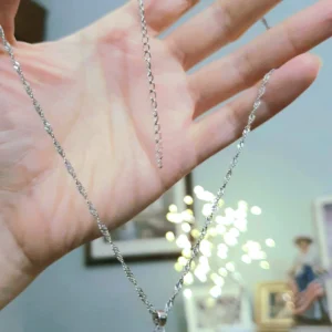 Heart Necklaces For Women Stainless Steel Gold Plated Chain Zircon Heart Pendant Choker Necklace Wedding Boho Jewelry Gift Femme