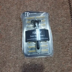 Shaver Brand New Design Men Razor Shaving Three Layer Shaver Reusable Razor Imported Blade Multi Tool Head Replace
