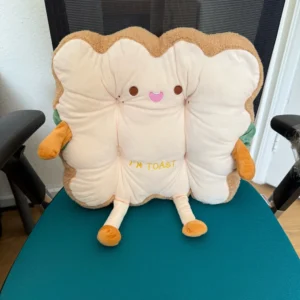 1pc Simulation Bread Toast Cushion Stuffed Memory Foam Pillow Sofa Chair Decor Seat Cushion Cute Student Chair Pad