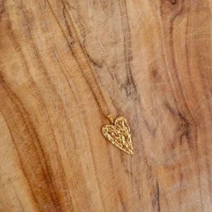 Trendy Heart Pendant Stainless Steel Pleated Necklaces For Women Trendy Gold Color Aesthetic Pendant Necklace Jewelry Accessory