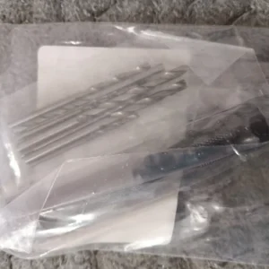 Mini Tool Set with Black Hand Twist Drill 10Pcs Fried Dough Twists Drill for Woodworking Drilling Rotary Wood Holes Tools