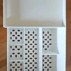 1pc White New Drawer Makeup Storage Box Dormitory Finishing Plastic Shelf Cosmetics Skin Care Dressing Table Desktop