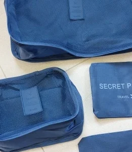 6pcs Travel Storage Bag Large Capacity Luggage Clothes Sorting Organizer Set Suitcase Pouch Case Shoes Packing Cube Bag