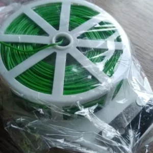 1 Roll 100M Multifunctional Plastic Steel Twist Tie Sturdy Reusable Garden Flower Plant Support Strap Tie
