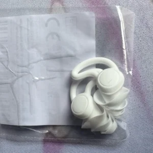 Soundproof Earplugs Three Layer White Silicone Earplugs Waterproof Swimming Earplugs Sleep Noise Reduction