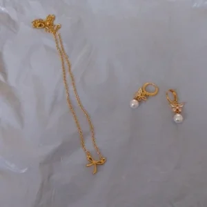 Butterfly Zircon Stainless Steel Pearl Earrings For Women Gold Plated Piercing Earring Aesthetic Luxury Jewelry Gift 2023 New
