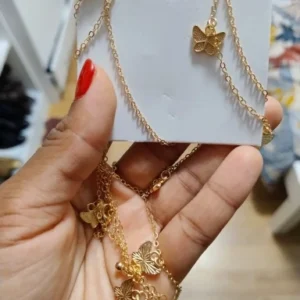 Classic Retro Cute Butterfly Waist Belly Chain for Women Summer Beach Sexy Simple Body Chain Vacation Jewelry Accessories Gift