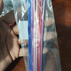 8pcs Metal Handle Crochet Hook Colorful Aluminum Knitting Needles Single Head Crochet Knitting Yarn Crafts DIY Apparel Needles