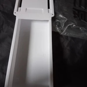 1pc White SelfAdhesive Storage Drawer Box Makeup Pencil Tray Desk Hidden Under Desk Stand Self-adhesive Under-drawer Storage Box