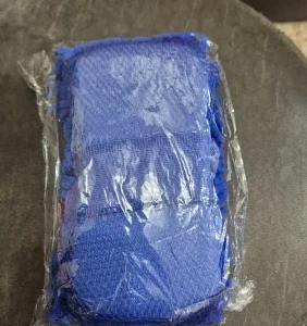 1 Pc Blue Microfiber Chenille Car Wash Sponge Care Washing Brush Pad Cleaning Tool Auto Washing Towel Gloves Styling Accessories