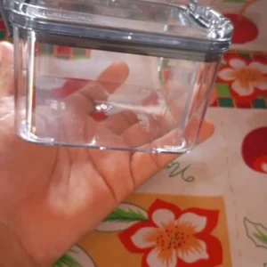 1pc Clear Food Storage Box,Food Storage Container With Lid, Plastic Kitchen And Pantry Organization Canisters