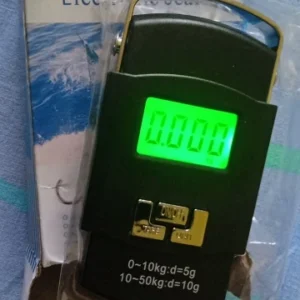1pc Black 50kg Portable Electronic Portable Luggage Scale LCD Digital Display Screen Express Delivery Scale Hook Mini Scale