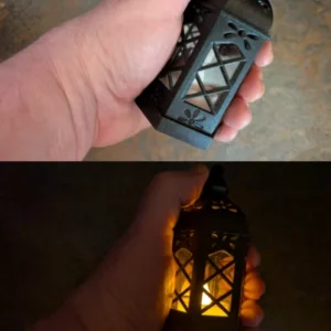 Retro Desktop LED Lamp, Creative Hexagonal Wind Lamp, Portable Candle & Horse Lamp, Atmosphere Decoration Gift