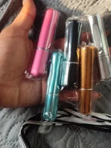 6 Portable Spray Bottles Travel Size 5ml Self-Priming Bottom Fill Perfume Bottle Set