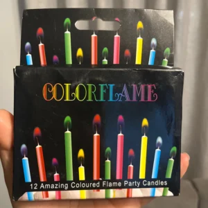 Colored Birthday Party Supplies 6/12pcs Wedding Colorful Multicolor Candles Safe Flames Dessert Cake Candles Decoration