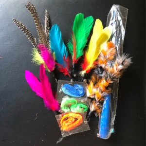 11pcs Replacement Cat Feather Toy Set Feather Replacement Head Retractable Cat Stick Cat Products