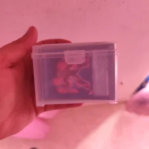 2/4PCS Small Semi-Transparent Plastic Cards Cases Folder Matte Flip-Top Jewelry Box Accessories Storage Organize Packaging Boxes