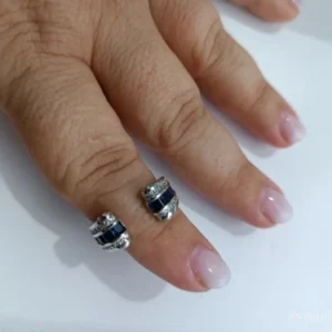 Gothic Stainless Steel Opening Finger Rings for Women Vintage Geometric Adjustable Finger Ring Trendy Punk Jewelry Gifts