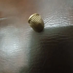 1pc Copper Thimble Sewing Retro Finger Protector Anti Slip Ring For Protect Fingers During Sewing Sewing Supplies Sewing Kit