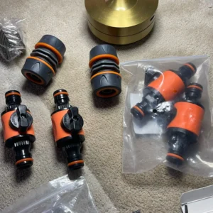 2PCS Garden Hose Shut Off Valve, Pipe Connector Coupler for Watering Irrigation System, Water Stop Repair Fitting