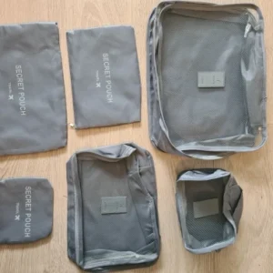 6pcs Travel Storage Bag Large Capacity Luggage Clothes Sorting Organizer Set Suitcase Pouch Case Shoes Packing Cube Bag