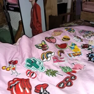 Cartoon Fruit Patches For Clothing Thermoadhesive Patches Cute Animal Patch Iron on Embroidery Patches on Clothes Applique
