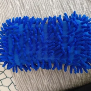 1 Pc Blue Microfiber Chenille Car Wash Sponge Care Washing Brush Pad Cleaning Tool Auto Washing Towel Gloves Styling Accessories