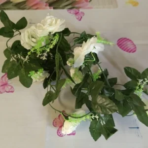 1Pcs 2.2M Artificial White Flower Fake Hanging Fake Vine Plants Leaves Artificials Garland Flowers Wedding Decoration