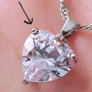 Heart Necklaces For Women Stainless Steel Gold Plated Chain Zircon Heart Pendant Choker Necklace Wedding Boho Jewelry Gift Femme