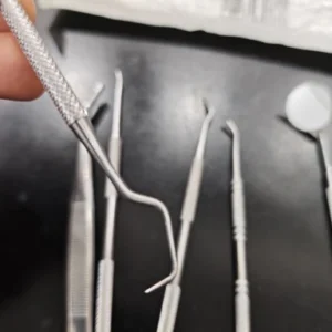 Stainless Steel Dentist Oral Tools Cleaning Flossing Tartar Removal Easy to Clean Not Easy to Break Dental Oral Mirror Care Kit