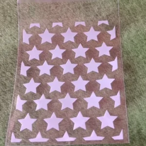 Clear Opp Gift Packaging Bag With Star & Circle Print - A Convenient Way to Store and Display Your Accessories