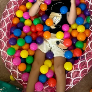 100PCS Outdoor Sport Ball Colorful Soft Water Swim Pool Ocean Wave Ball Baby Eco-Friendly Stress Air Ball Tent Toys for Children