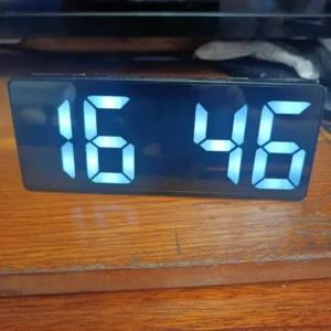 LED Mirror Table Clock Digital Alarm Snooze Display Time Desktop Electronic Table Clocks Desktop Clock