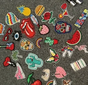 Cartoon Fruit Patches For Clothing Thermoadhesive Patches Cute Animal Patch Iron on Embroidery Patches on Clothes Applique