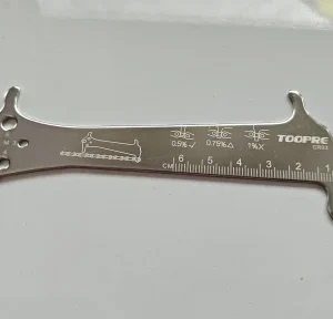 Bicycle Chain Wear Indicator Ruler Repair Tool Stainless Steel Mountain Road Bike Chain Gauge Measurement Checker Screw Diameter