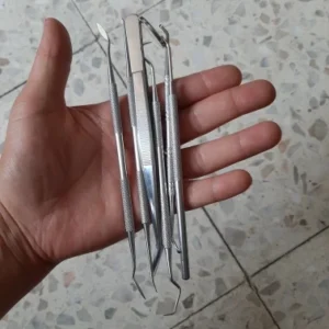 Stainless Steel Dentist Oral Tools Cleaning Flossing Tartar Removal Easy to Clean Not Easy to Break Dental Oral Mirror Care Kit
