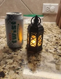 Retro Desktop LED Lamp, Creative Hexagonal Wind Lamp, Portable Candle & Horse Lamp, Atmosphere Decoration Gift