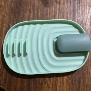1pc Green/Pink/Bule/Pink Silicone Nordic Style Pot Lid Shovel Storage Rack Practical Multifunctional Kitchen Supply Non Slip